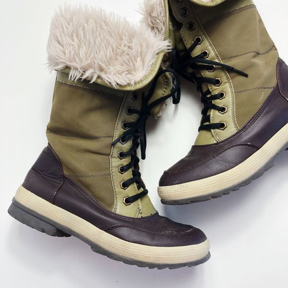 women's lace up snow boots with fur